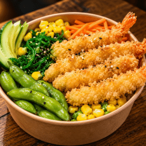 Prawn Katsu Poke Bowl